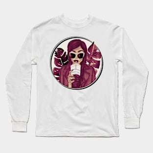 Addicted To Coffee Long Sleeve T-Shirt